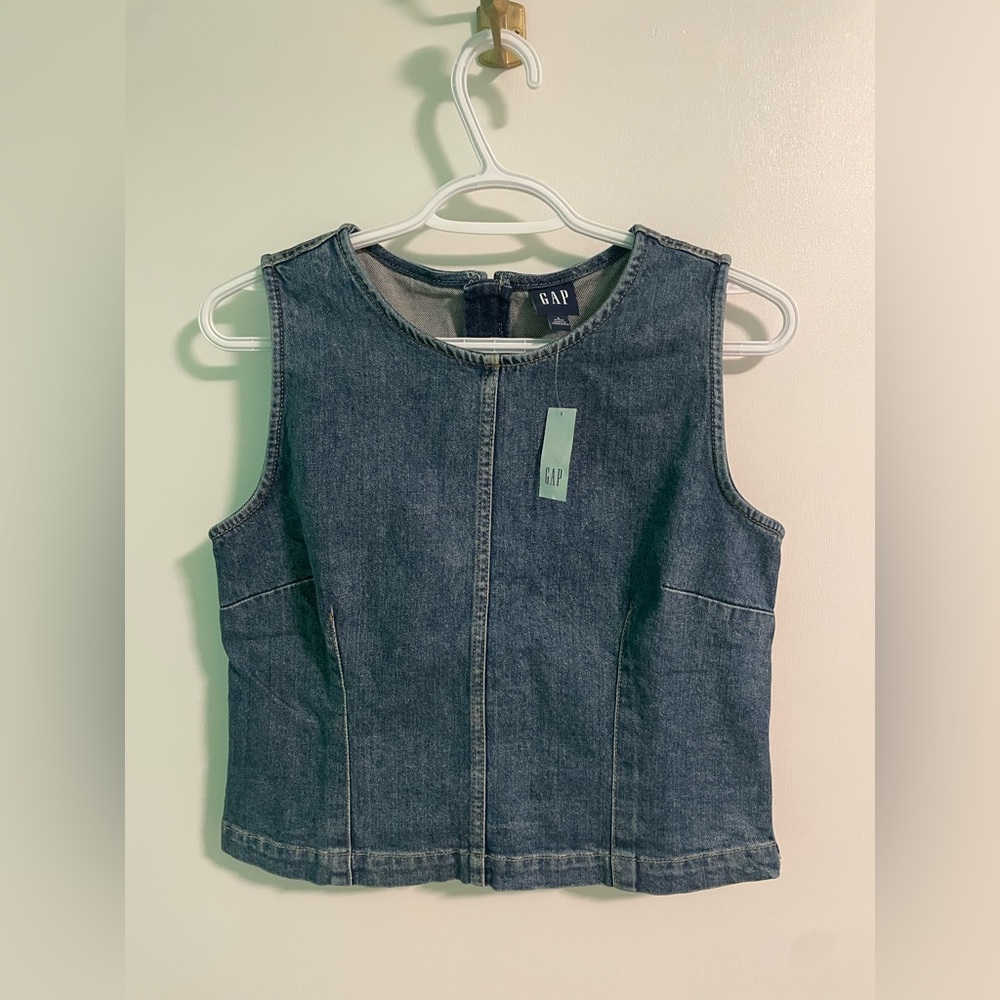 GAP Blue Denim Top